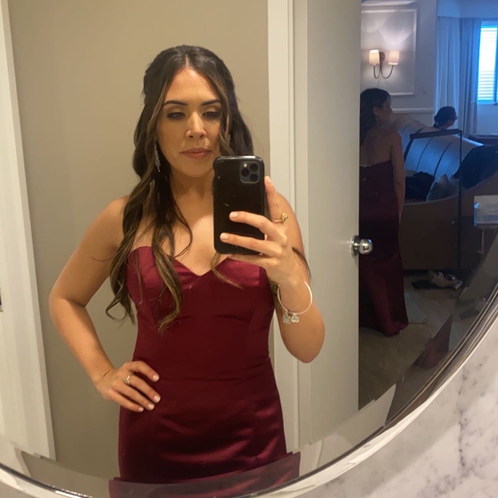 Wine Color Dress